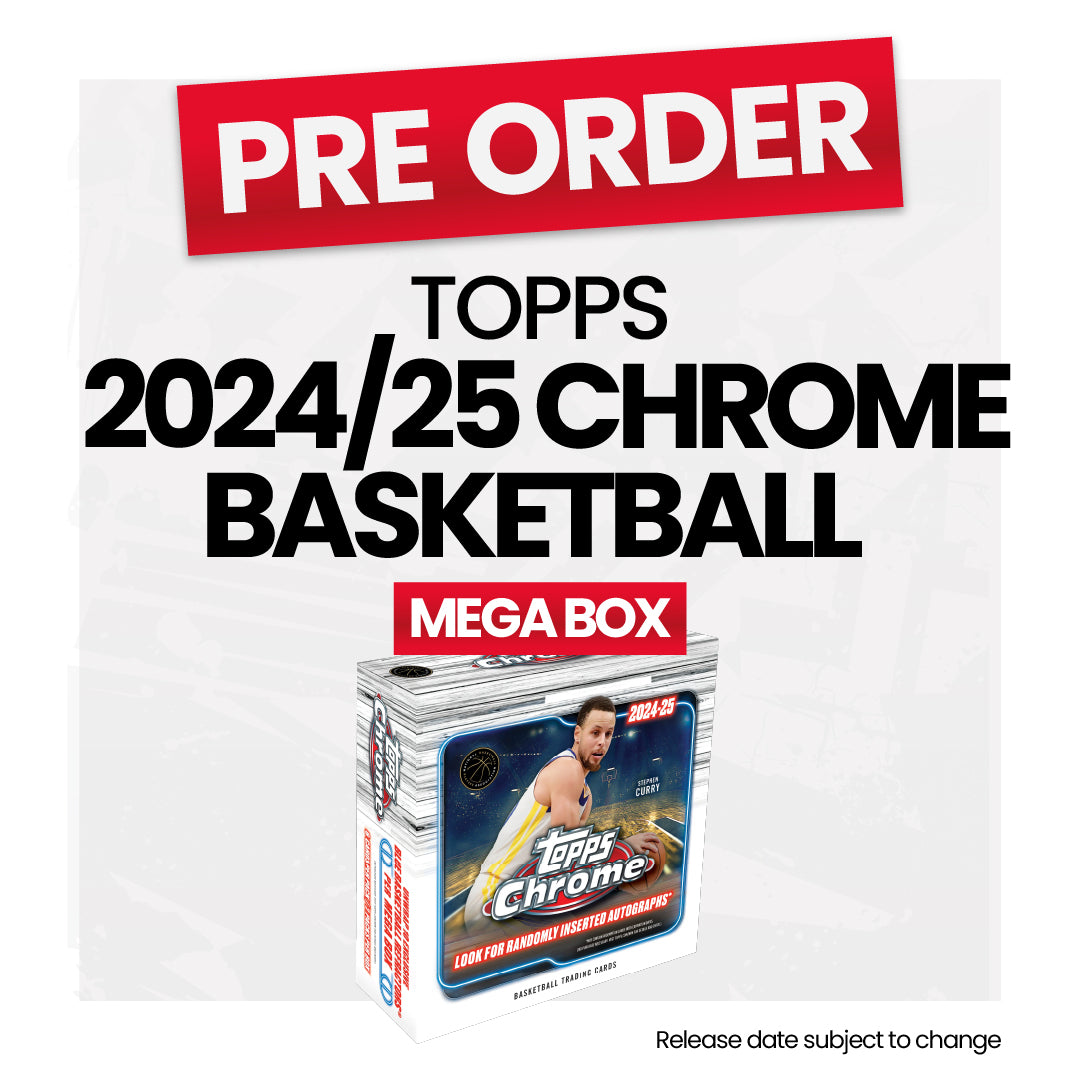 2024/25 Topps Chrome Basketball Mega Box - Pre Order | Collectible NBA Trading Cards for Fans & Enthusiasts | Perfect for Gifts, Trading, and Memorabilia Collections