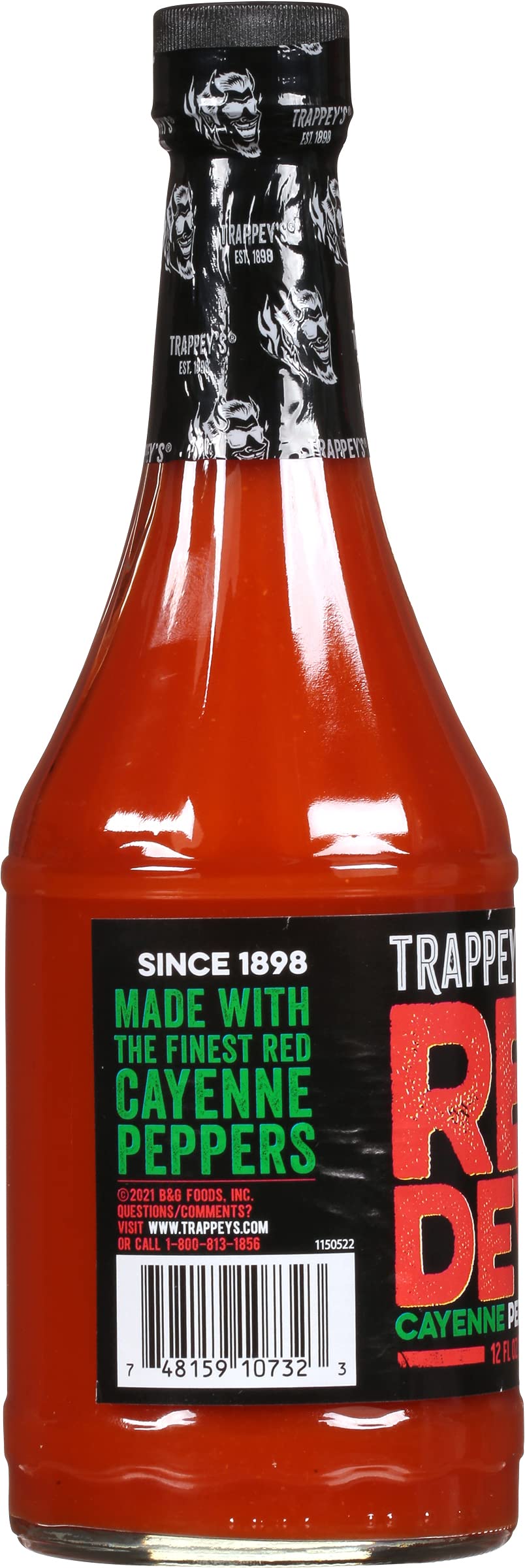 Trappey's Red Devil Hot Sauce - 12 Ounce (Pack of 2) | Louisiana Style Cayenne Pepper Sauce for Wings, Tacos & BBQ | Spicy Condiment for Cooking & Grilling