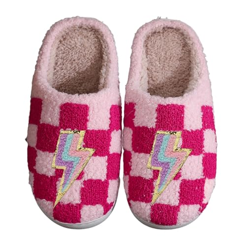 Checkered Lightning Pink