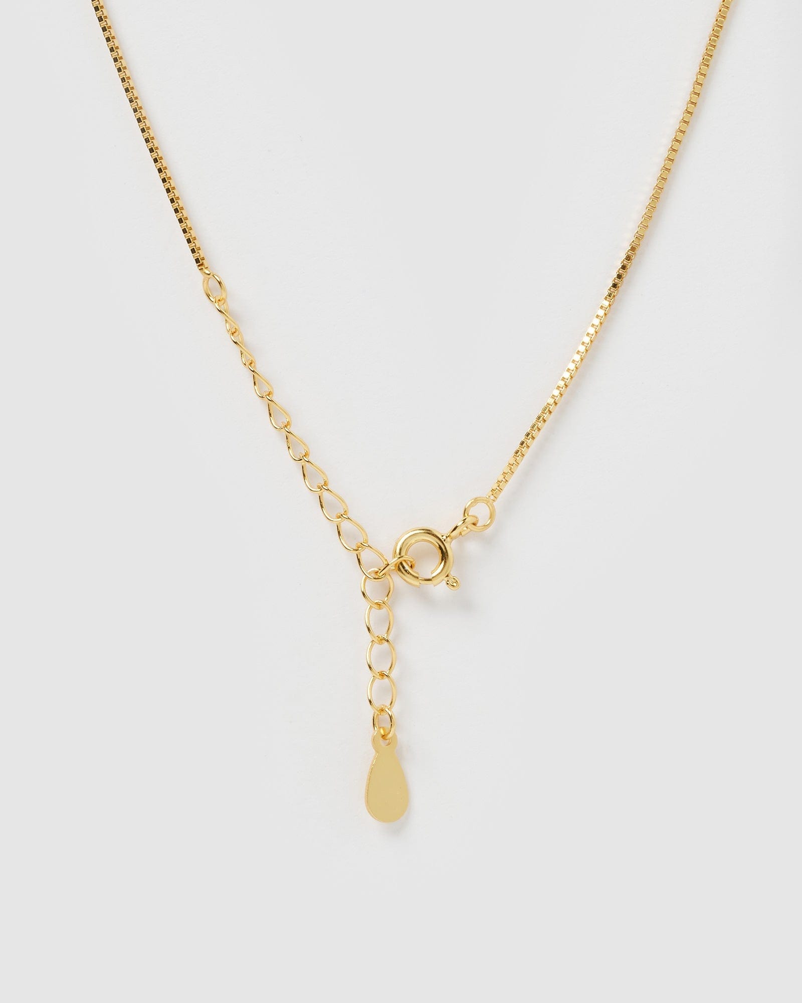 Izoa Cairo Gold Clear Necklace - Elegant Layering Jewelry for Women, Perfect for Everyday Wear, Parties & Special Occasions
