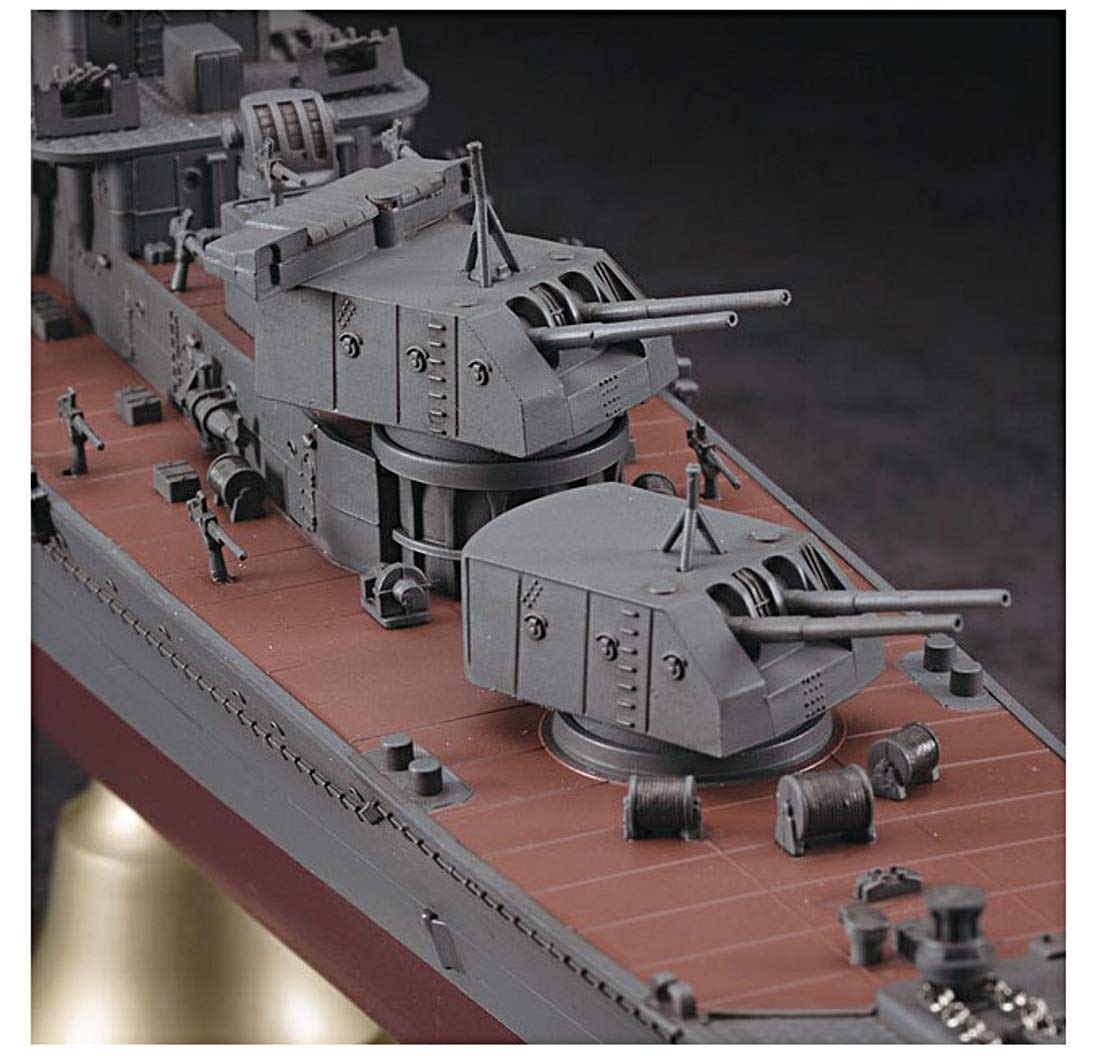 Hasegawa Z26 1/350 Scale Japanese Navy Light Cruiser Yahagi Plastic Model Kit - WWII Warship Collection & Military History Display