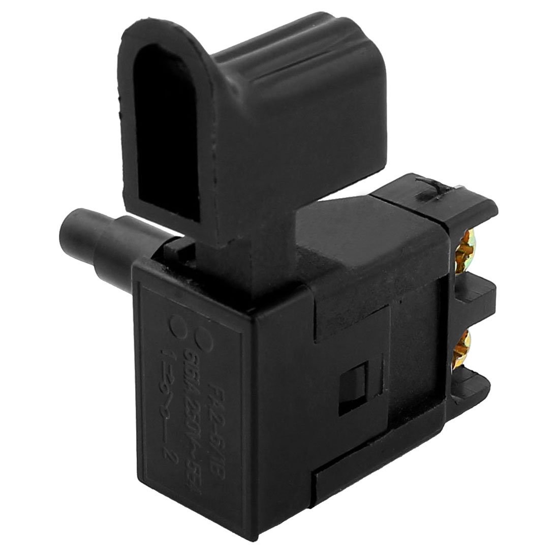 IIVVERR FA2-6/1B 250V 6A Electric Hand Drill Trigger Switch Replacement Part - Black - Compatible with Power Tools, DIY Repairs & Professional Use