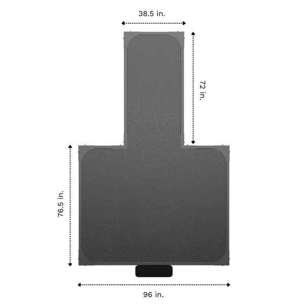 ATLANTIS Anti-Slip Rubber Platform - Non-Slip Surface for Home, Gym & Outdoor Workouts - Perfect for Yoga, Exercise & Fitness Training