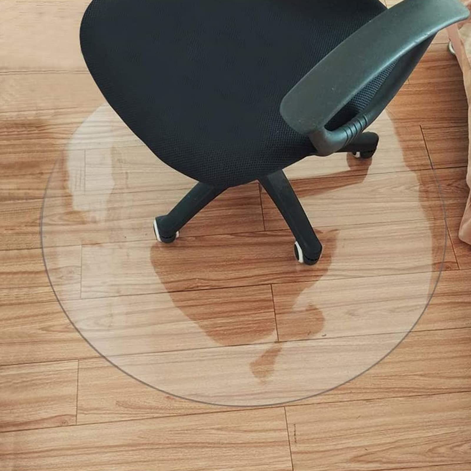 Clear PVC Plastic Table Cover - Waterproof & Wipeable Round Tablecloth Protector (2mm Thick, 90/110cm Custom Size) for Wooden Furniture, Glass Tables & Carpet Protection - Perfect for Dining, Parties & Home Decor