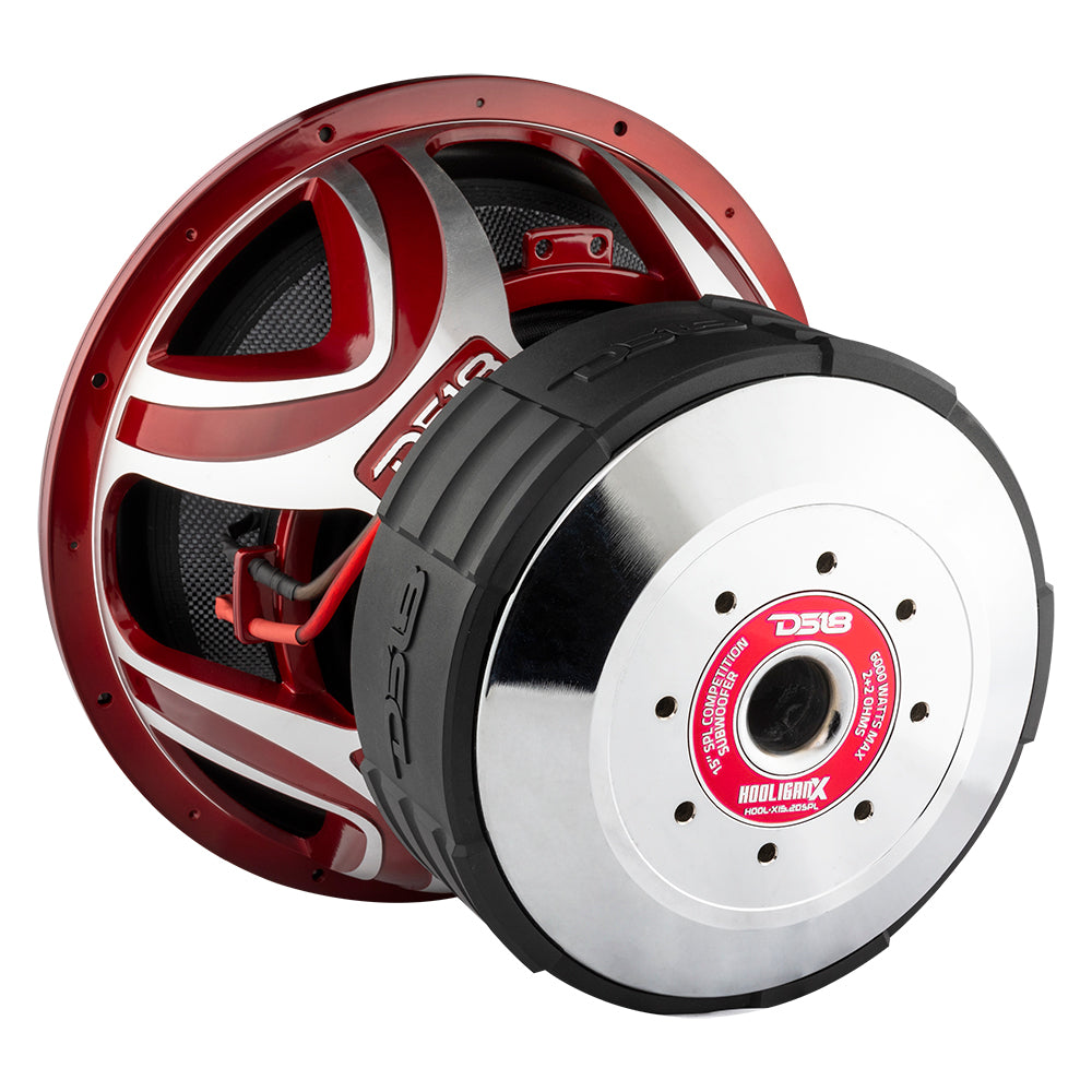 Hooligan X 15 SPL Subwoofer - 4000 Watts RMS, 4 DVC 2 Ohm Car Audio Subwoofer for Deep Bass - Perfect for Car Audio Systems, Bass Competitions & Home Theater Setups