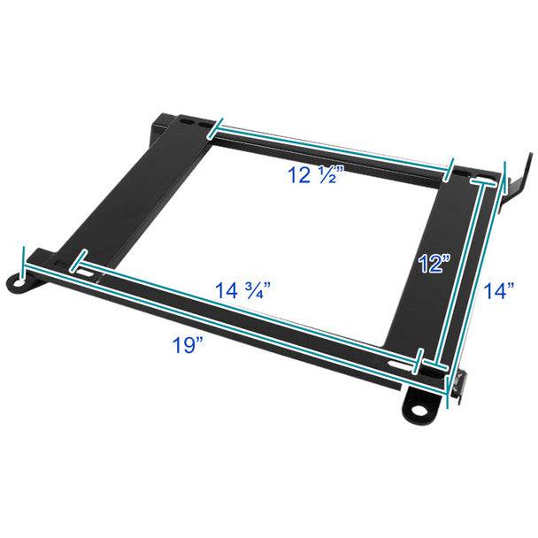 1999-2005 BMW E46 3 Series Coupe 2-Door Racing Seat Brackets - High Tensile Steel Seat Mounting Brackets (2PCS) - Perfect for Track Racing & Performance Upgrades