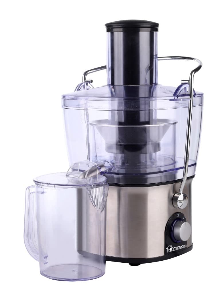 HomeTronix 700W Electric Juicer - High Speed Centrifugal Juice Extractor for Fruits & Vegetables | 2-Speed Settings, Wide Feed Chute, Easy Clean Design with Juice/Pulp Separator | Perfect for Healthy Smoothies, Detox Drinks & Family Breakfasts
