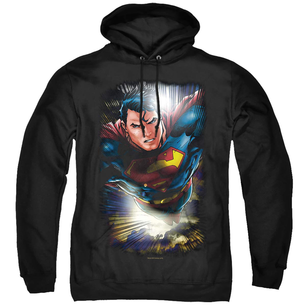 Superman In The Sky Unisex Hoodie for Men & Women | Soft Pullover Sweatshirt | Casual Wear, Cosplay & Superhero Fan Gift
