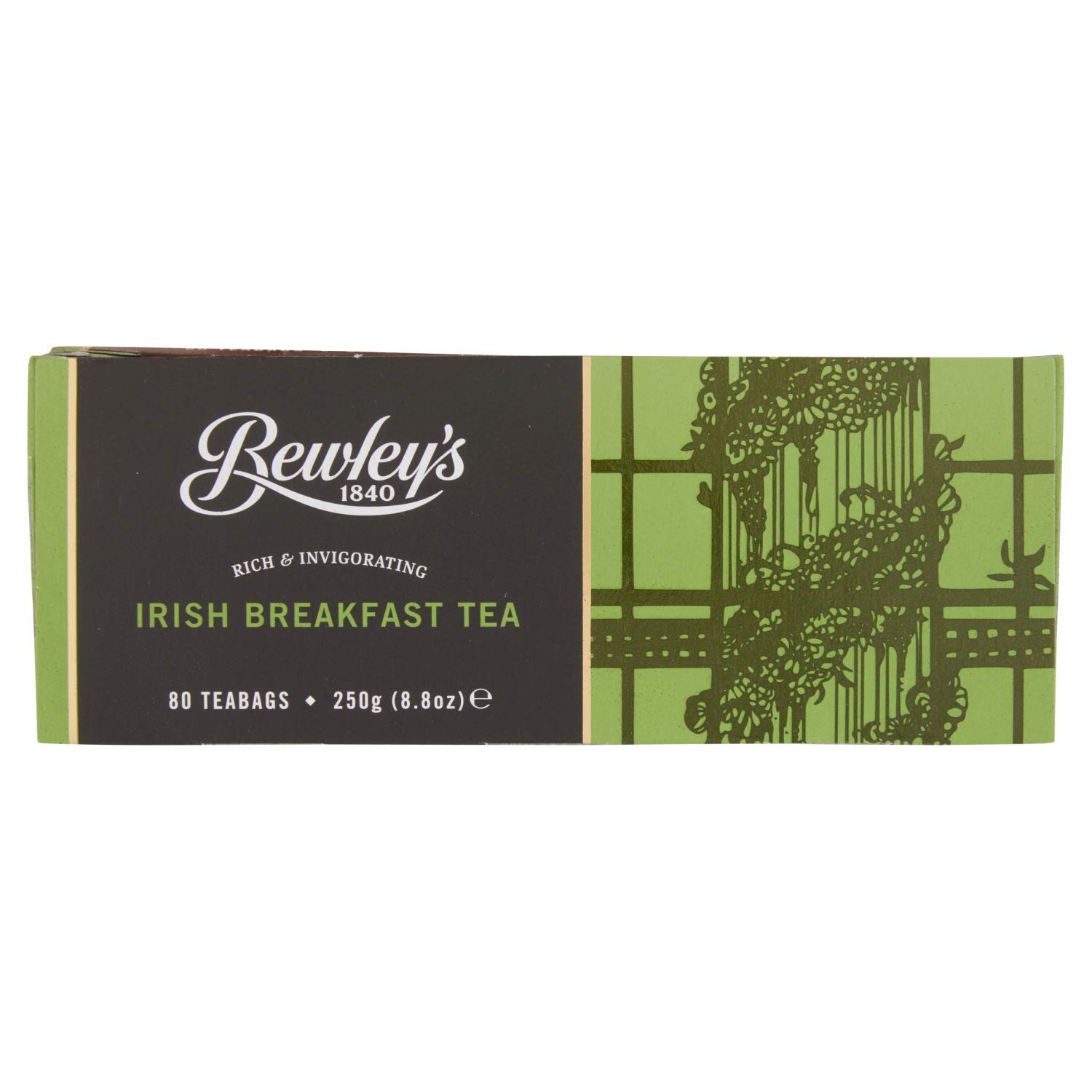 Bewleys Irish Breakfast Tea Bags - 80 Count (250g) | Premium Black Tea Blend | Perfect for Morning Energy & Afternoon Relaxation
