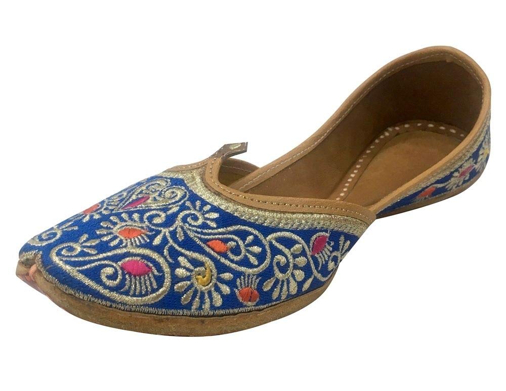 Handmade Jutti Khussa Shoes - Traditional Indian & Pakistani Ethnic Flat Shoes for Men & Women - Perfect for Weddings, Parties & Cultural Events
