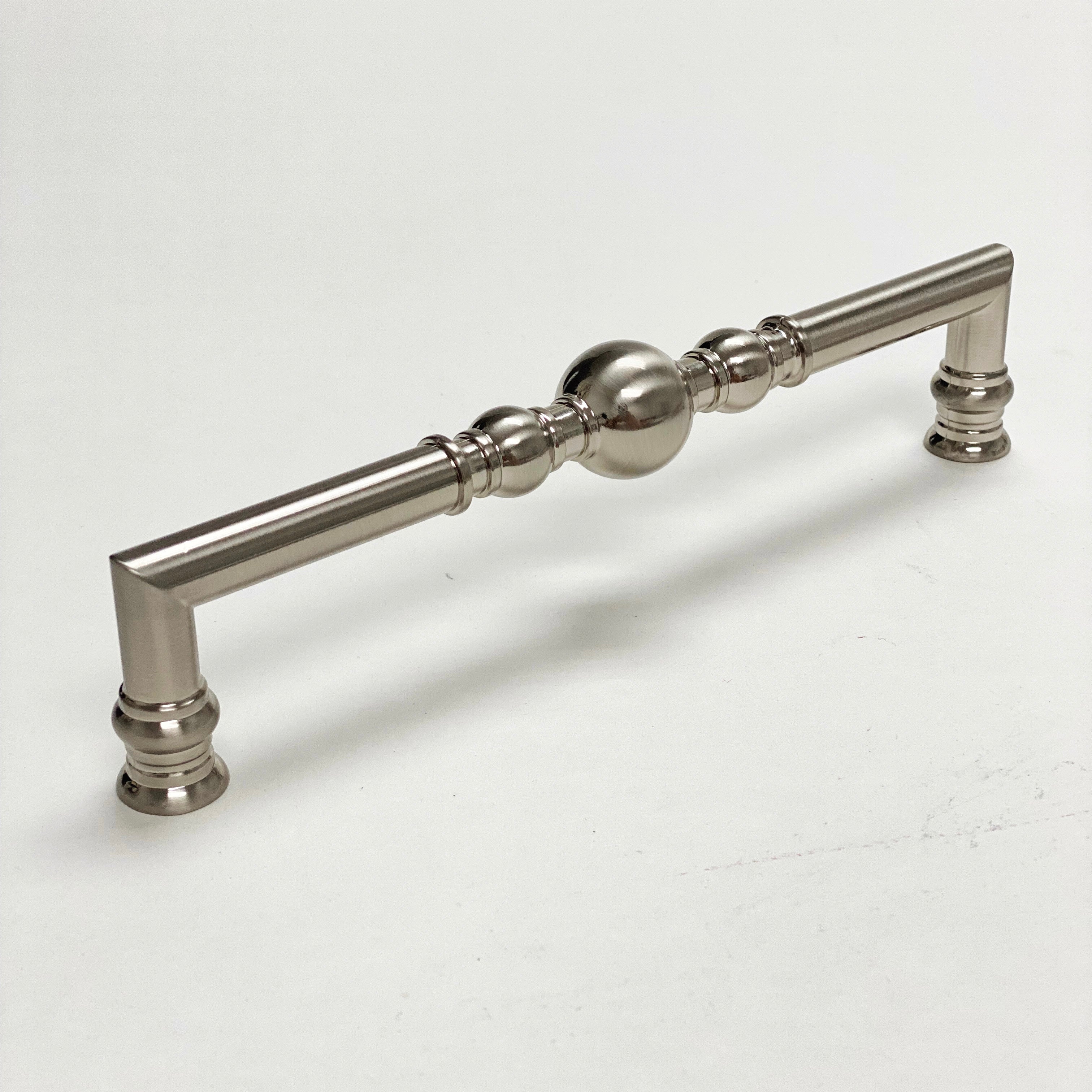Brushed Nickel 'Kira' Cabinet Ball Knobs and Drawer Pulls - Elegant Hardware for Kitchen Cabinets, Bathroom Vanities & Furniture Upgrades
