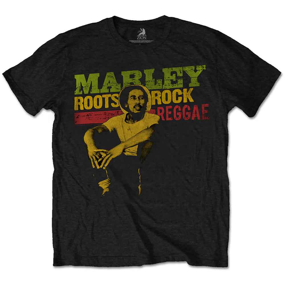 Bob Marley Unisex T-Shirt: Roots, Rock, Reggae Music Graphic Tee for Men & Women - Perfect for Concerts, Festivals & Casual Wear