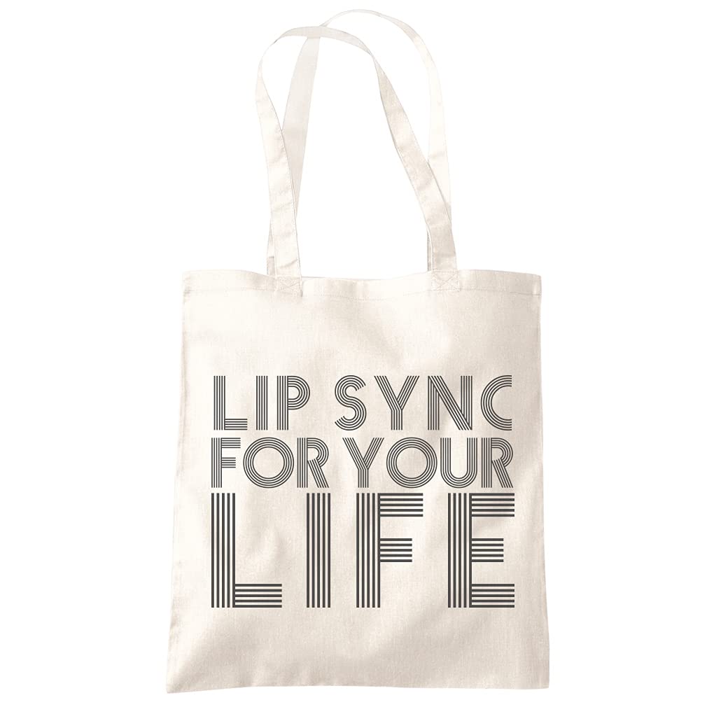 Lip Sync for Your Life Tote Bag - Stylish Reusable Shopping Bag for Groceries, Beach & Daily Use