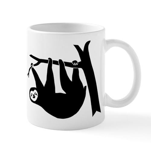White - Sloth Lazy Animal Freeclimber Mug