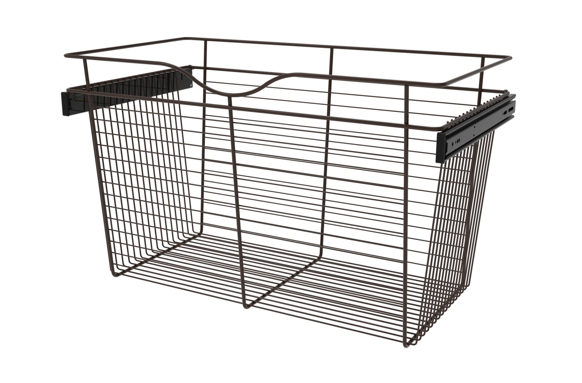 Rev-A-Shelf CB-301618ORB-1 Oil Rubbed Bronze Pull-Out Closet Basket Organizer - Space Saving Storage for Bedrooms, Bathrooms & Walk-In Closets