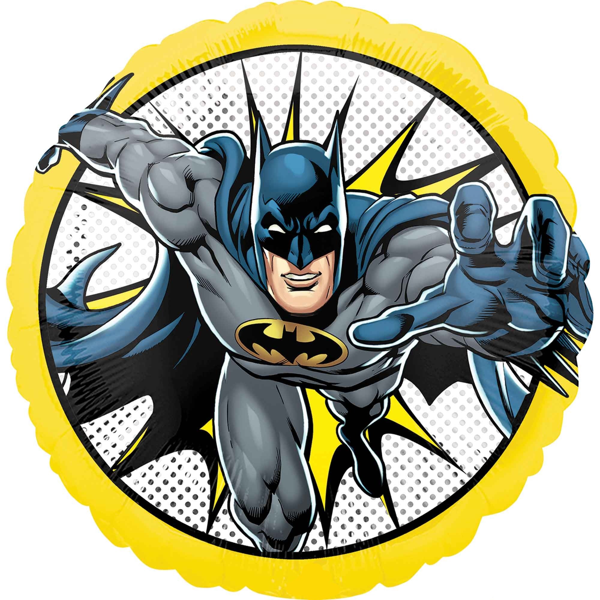 45cm Standard HX Batman Balloon - Premium Latex Party Decoration for Birthday, Halloween & Superhero Themed Events