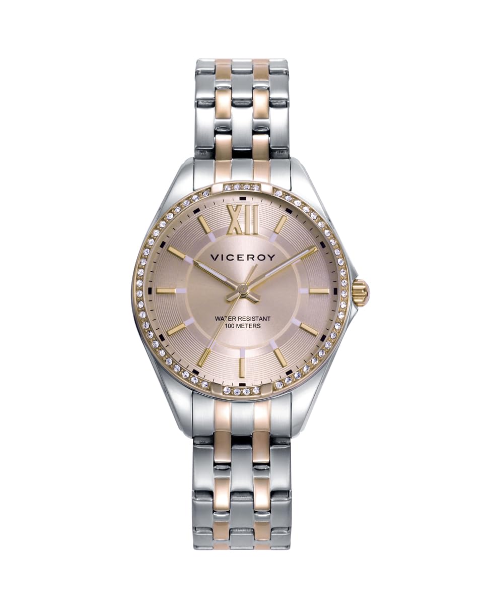 Viceroy Women's Watch 401184-73 - Elegant Stainless Steel Analog Wristwatch with Date Window, Water Resistant for Daily Wear, Perfect for Office, Party & Casual Outfits