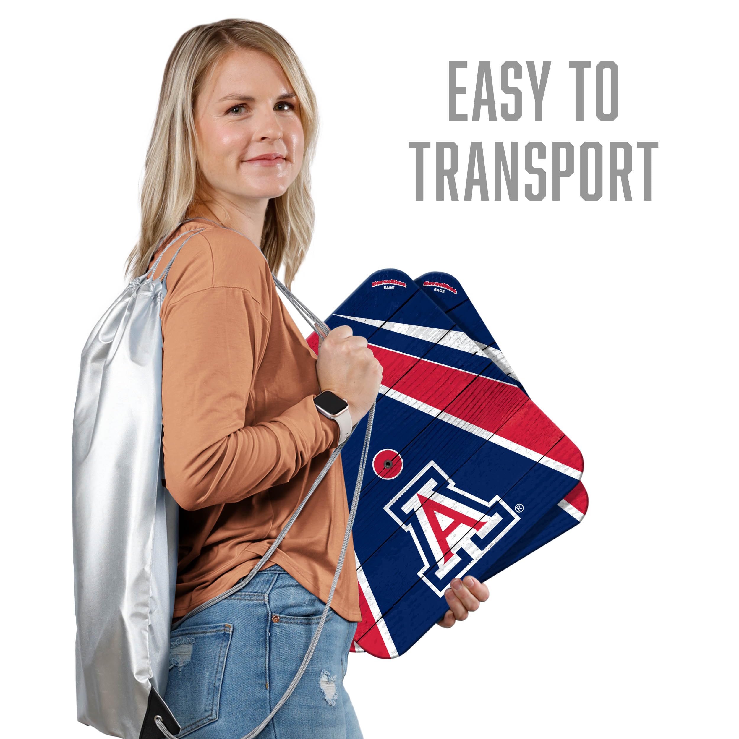 YouTheFan NCAA Arizona Wildcats Horseshoe Bags - Durable Sports Tote for Game Day, Travel & School - Officially Licensed College Team Merchandise