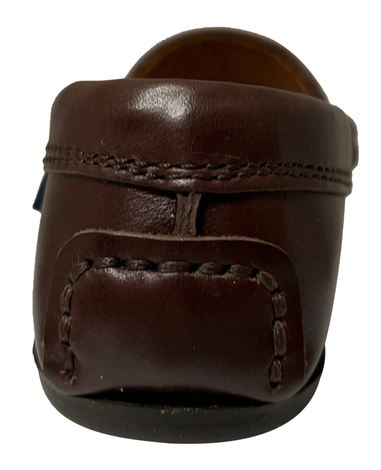 **Boys & Girls Smooth Leather Penny Loafers - Brown Sierra Antik - Comfortable Kids Moccasin Shoes for School, Casual & Dressy Occasions**