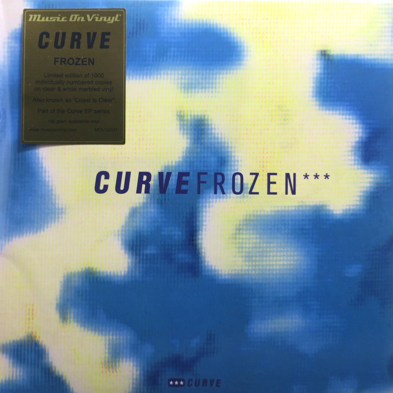 CURVE 'Frozen' 180g Clear/White Vinyl EP (1991 Indie/Shoegaze) - Limited Edition Collectible Record for Music Enthusiasts & Vinyl Lovers - Perfect for Home Listening, DJ Sets & Music Collections