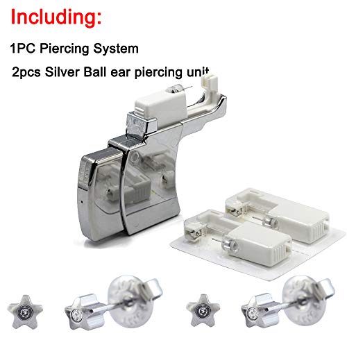 Silver 4mm Clear Star