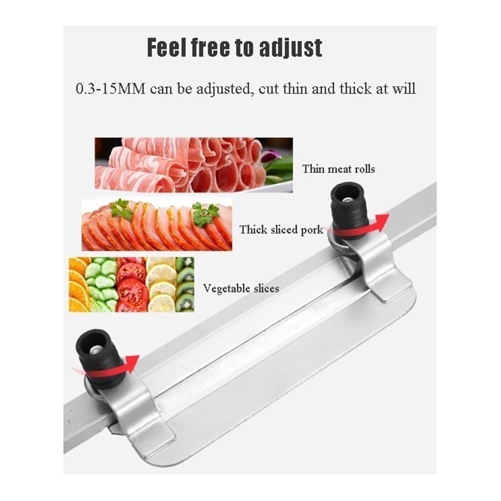 Multifunctional Table Food Cutter & Slicer - Manual Household Cutting Machine for Frozen Meat, Fruits & Vegetables | Perfect for Kitchen Prep, Camping & Meal Prepping