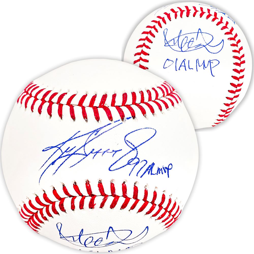 Ken Griffey Jr & Ichiro Suzuki Seattle Mariners Autographed Official MLB Baseball - MVP Inscription, Certified Authentic - Perfect for Collectors, Sports Memorabilia Displays & Baseball Fan Gifts