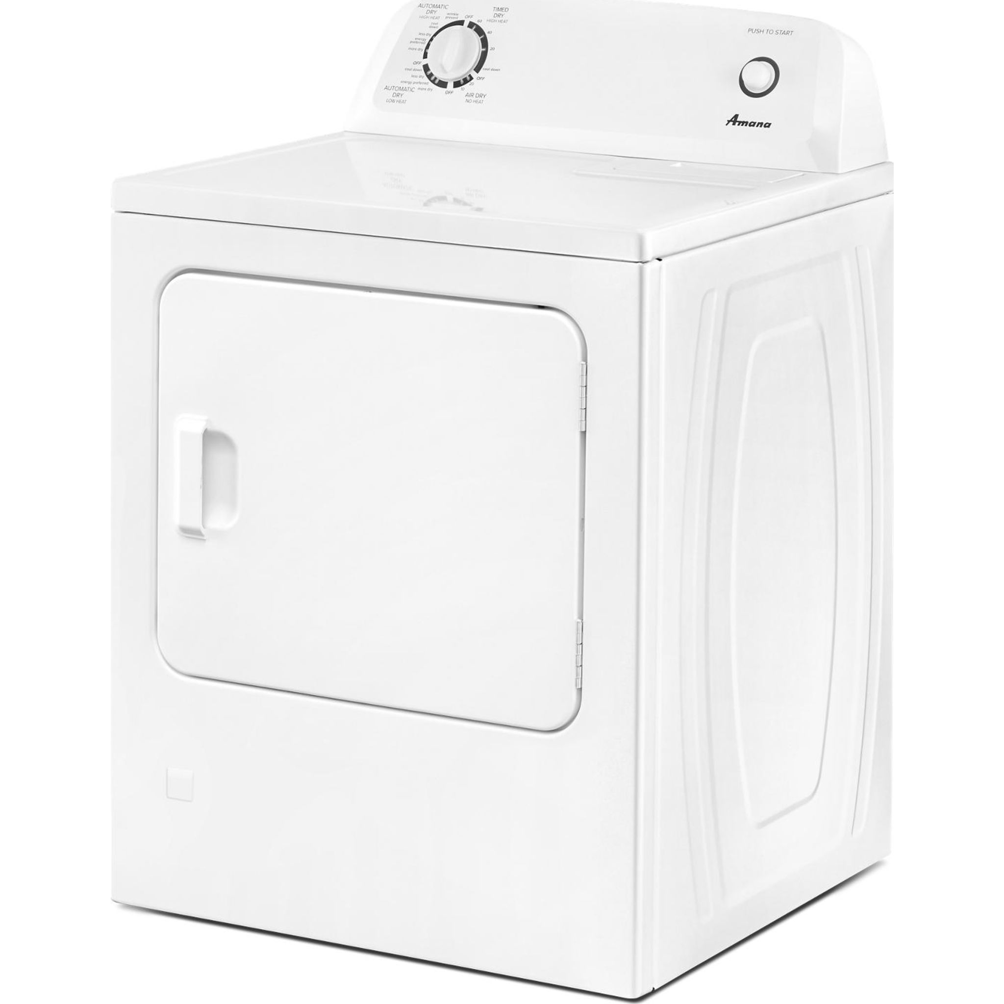 Amana NGD4655EW White Gas Dryer - High Efficiency, Large Capacity for Laundry Rooms & Homes