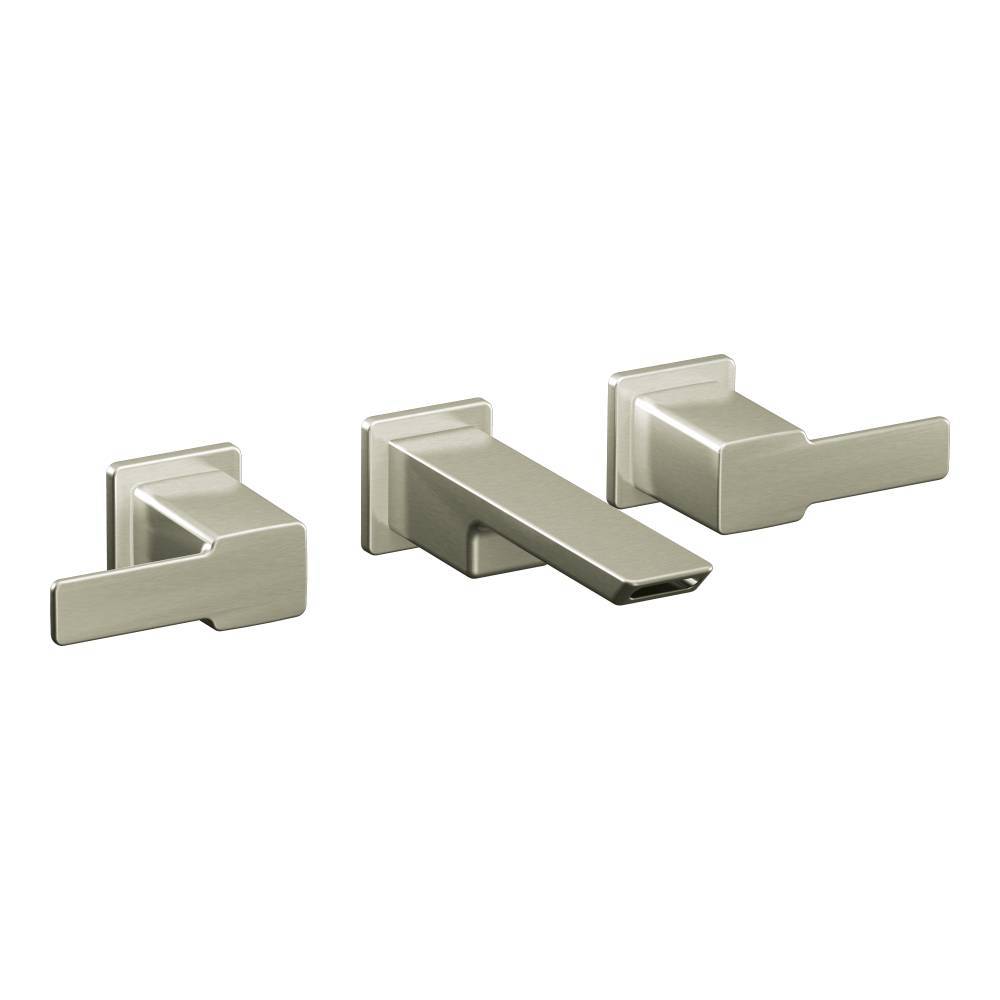 Moen TS6730BN 90 Degree Wall Mount Bathroom Faucet Trim in Brushed Nickel - Perfect for Modern Bathroom and Powder Room Installations