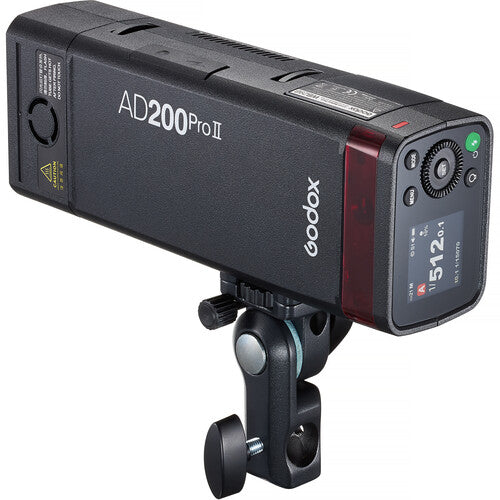 Godox AD200Pro II TTL Pocket Flash - 200Ws Portable Strobe Light with HSS & Wireless Control for Outdoor Photography, Studio Lighting, and On-Location Shoots
