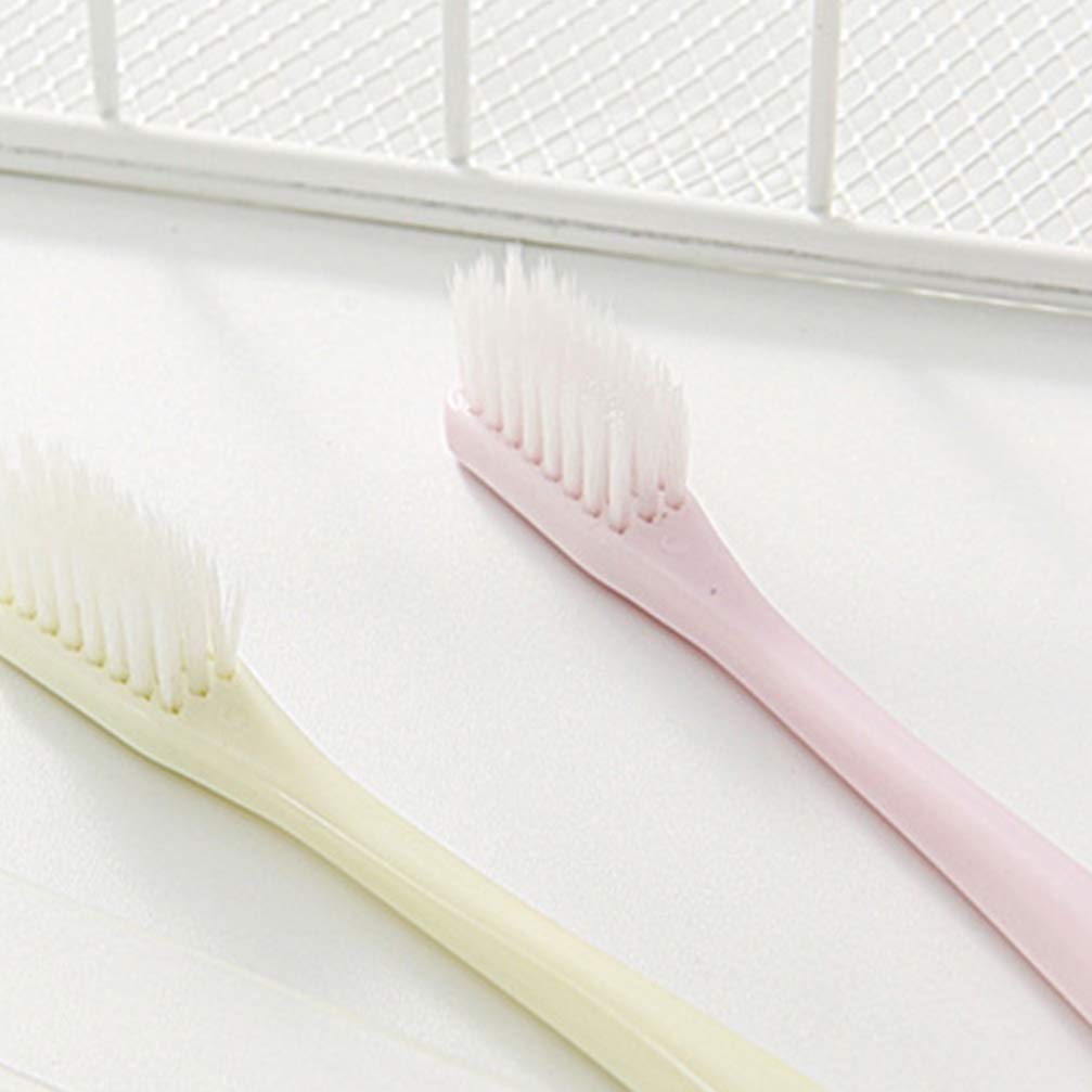 EXCEART 20-Pack Soft Bristle Travel Toothbrushes for Adults - Bulk Manual Toothbrushes with Ultra Comfortable Handle - Perfect for Travel, Camping, Gym & On-The-Go Oral Care