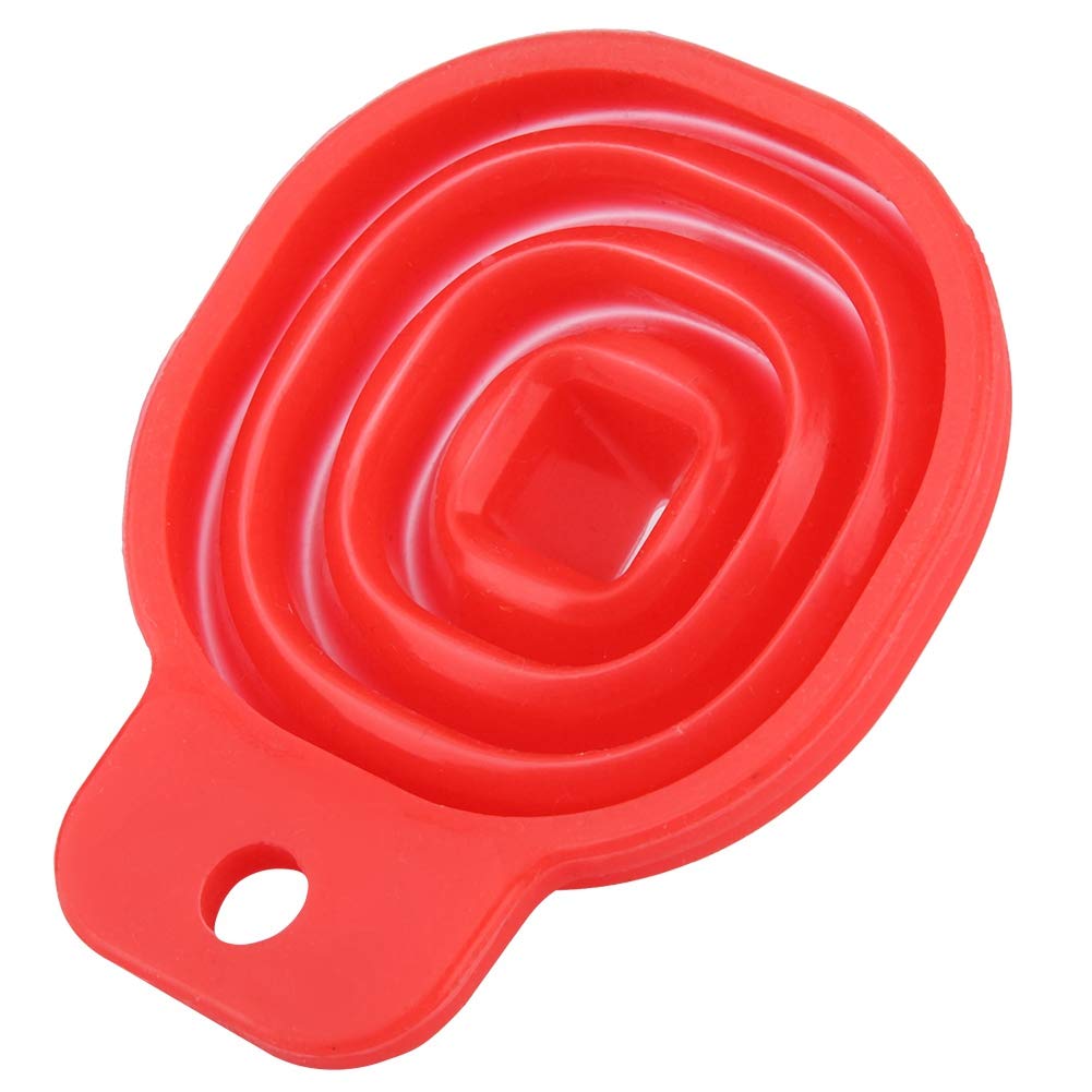 Collapsible Silicone Funnel for Automotive Oils & Lubricants - Mini Folding Telescopic Long Neck Funnel for Engine Oil & Liquid Dispensing - Perfect for DIY Car Maintenance, Motorcycle Care & Home Use