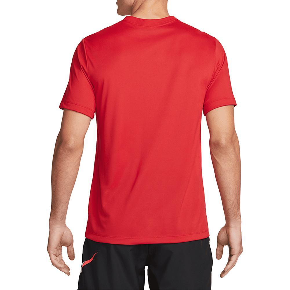 Men's Legend Dri-FIT Moisture Wicking Workout Shirt - Lightweight Quick Dry Fitness Top for Running, Gym & Training