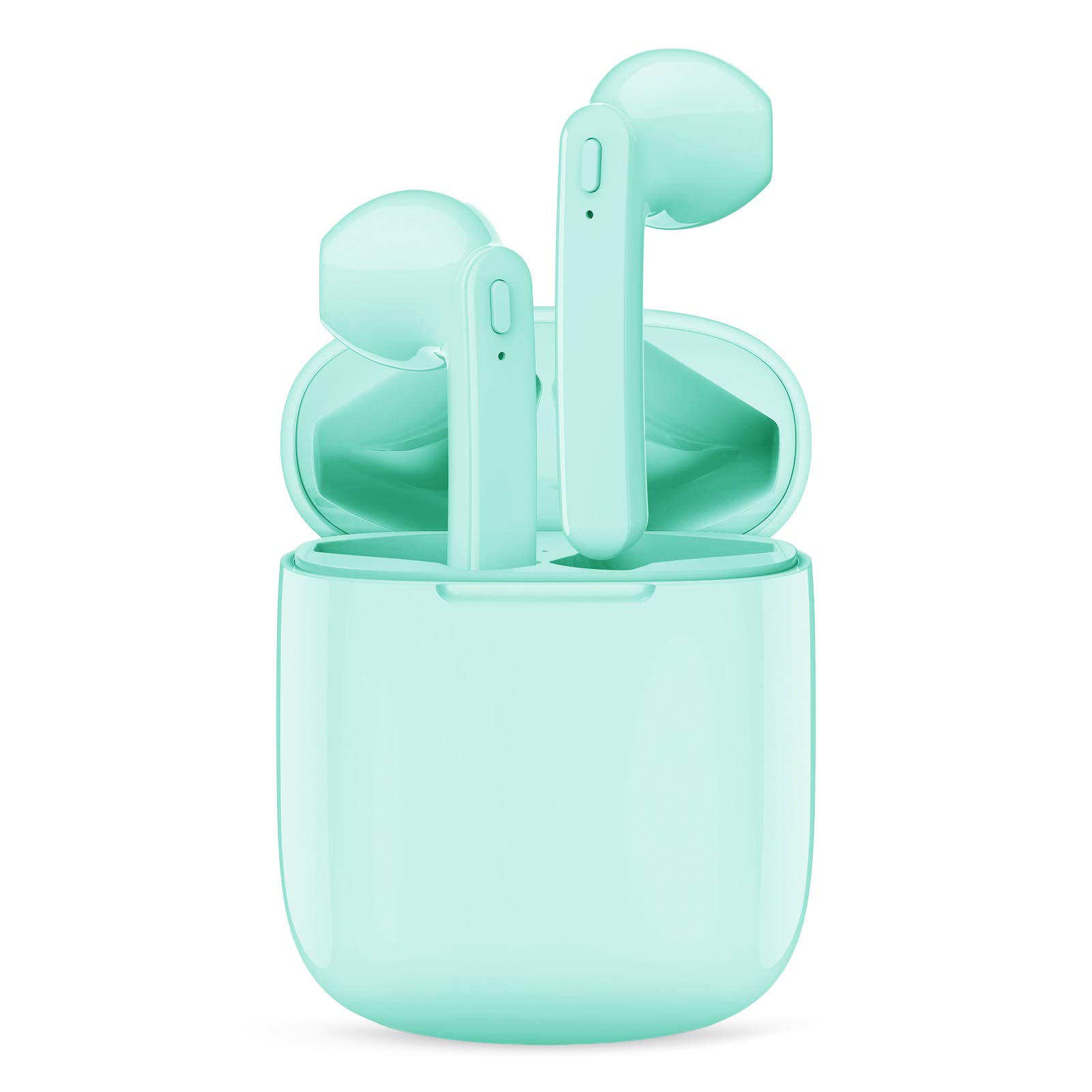Beben IPX7 Waterproof Bluetooth Earbuds - True Wireless Stereo Earphones with 30H Playtime, Type-C Charging Case & Built-in Mic | Perfect for Running, Gym & Outdoor Sports (Mint Green)