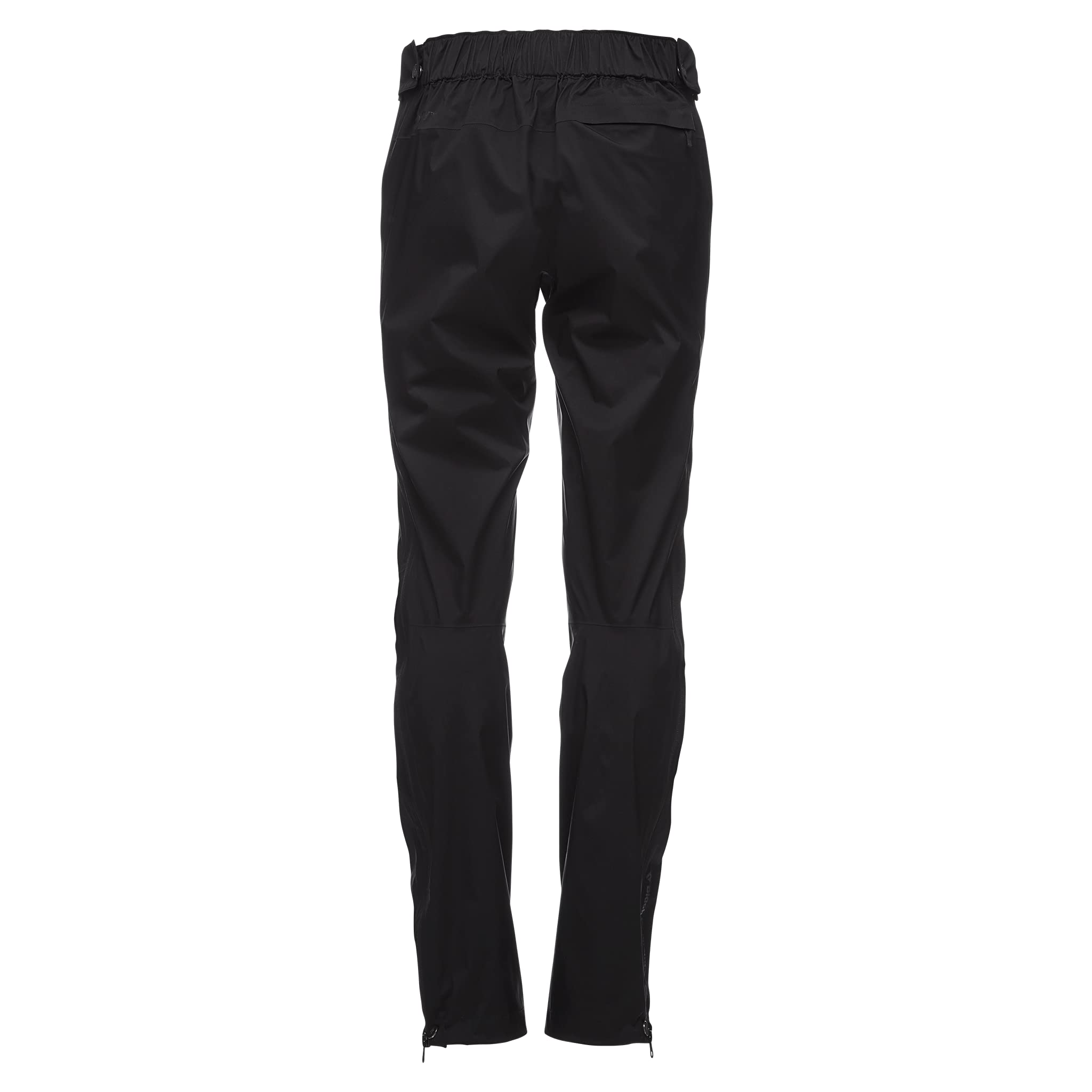 BLACK DIAMOND Women's Stretch Zip Running Pants - Lightweight Hiking & Trail Running Pants for Women - Moisture Wicking, Quick Dry - Black - Large (Perfect for Outdoor Adventures, Gym Workouts & Travel)