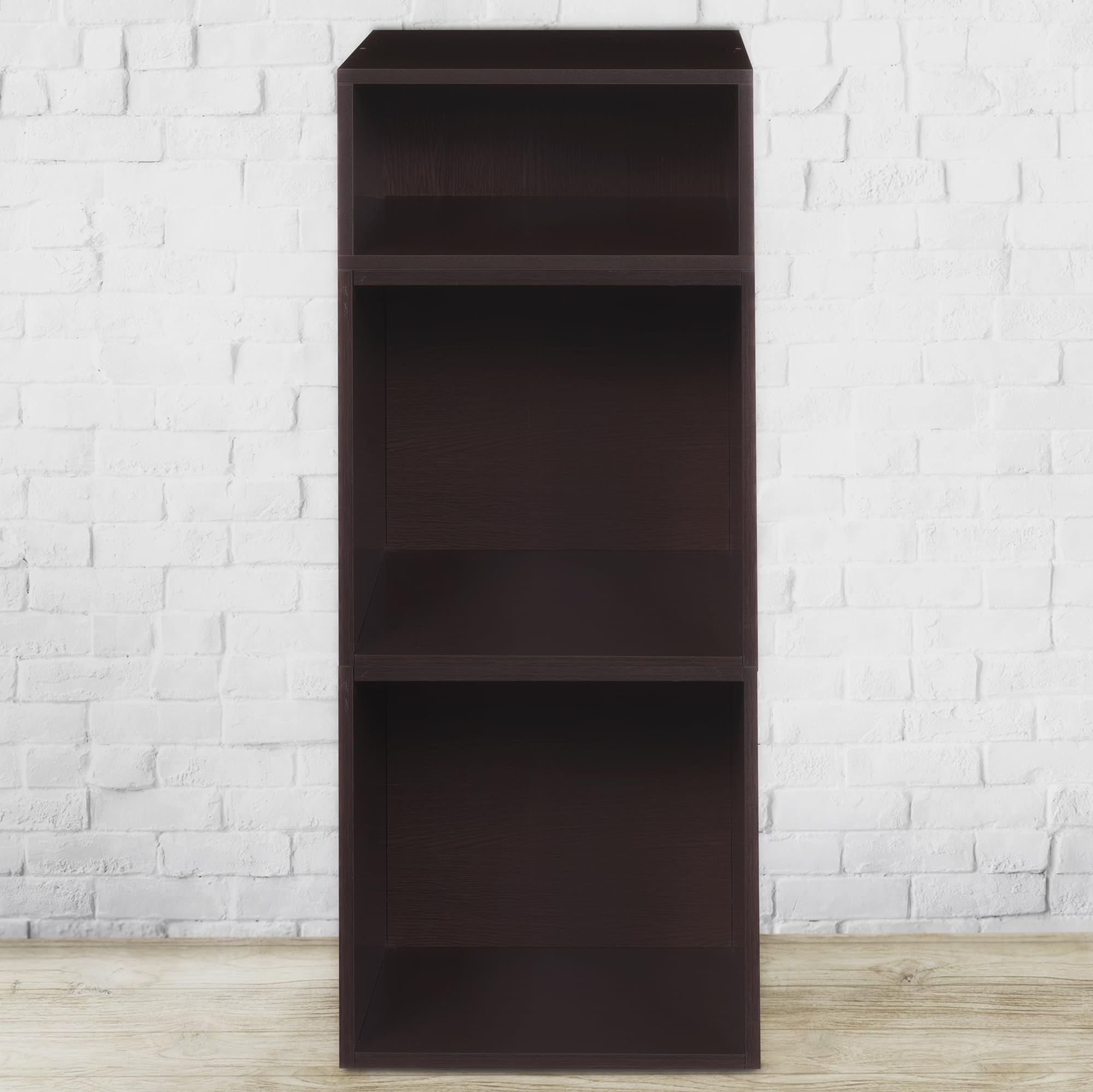 Premium Niche Cubo Deluxe Storage Set with Full & Half Size Cubes (2+1) - Truffle Brown | Modular Organizer for Closet, Nursery & Home Office Storage Solutions