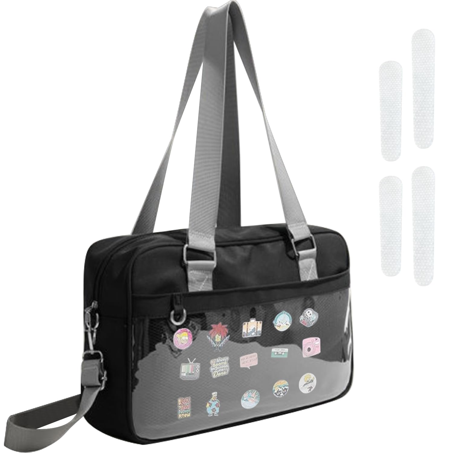 WAYUTO Ita Bag Crossbody Messenger Shoulder Bag - Kawaii Pin Display Purse with Insert for Anime Cosplay | Perfect for Conventions, School & Daily Use