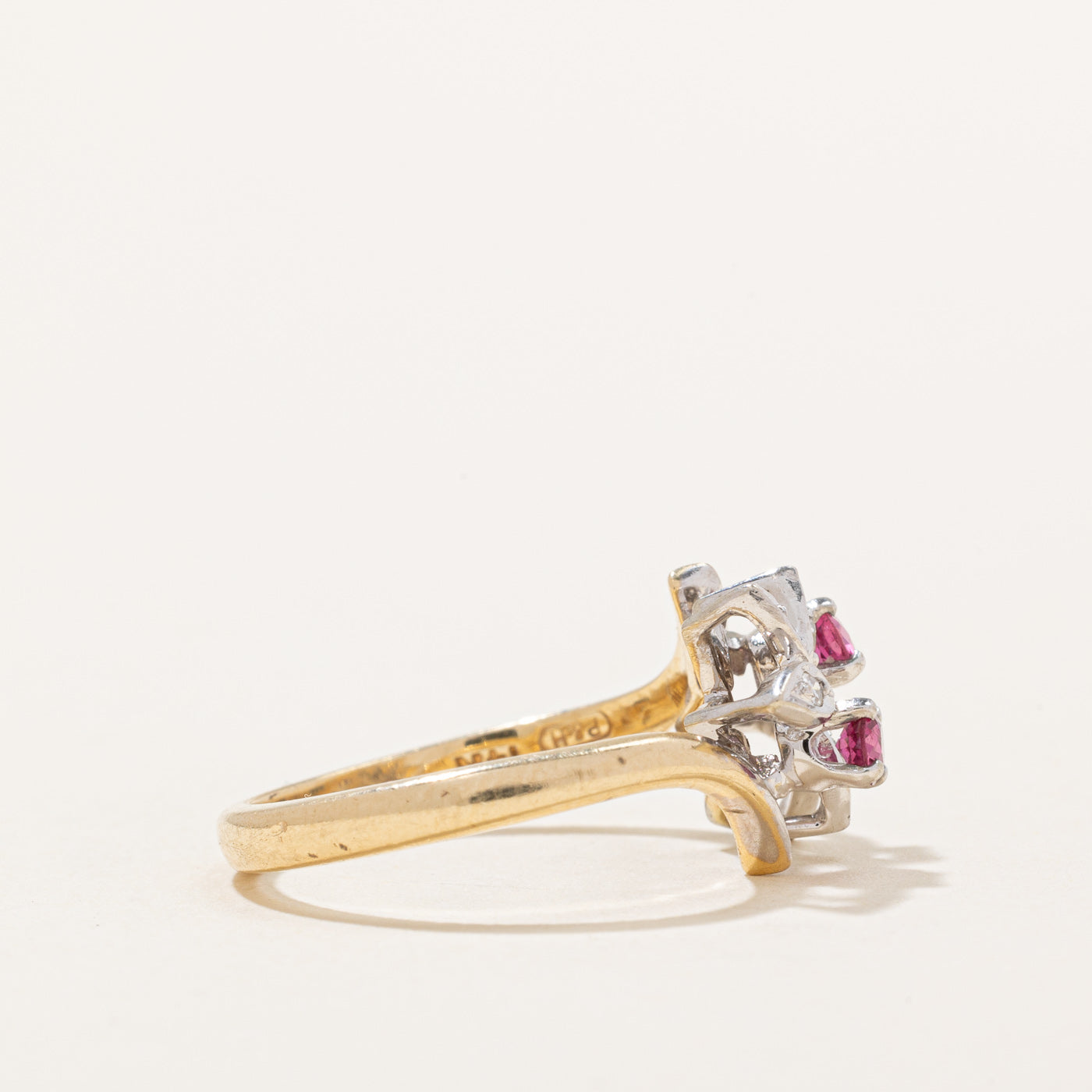 Exquisite 0.16ctw Ruby & 0.04ctw Diamond Ring - Size 6.5 | Elegant Women's Jewelry for Engagement, Anniversary & Special Occasions
