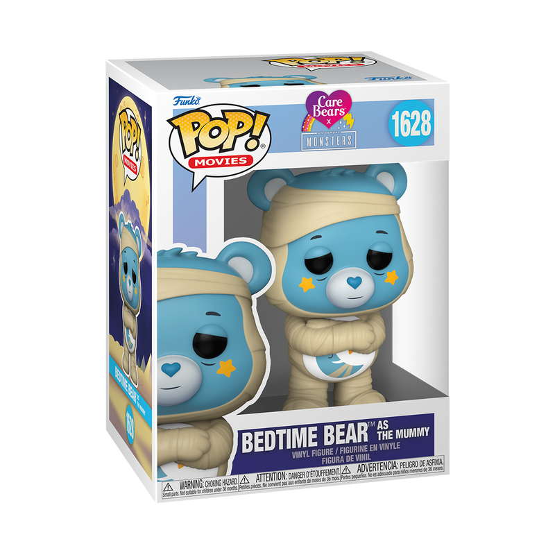 Bedtime Bear as The Mummy 1628 with Protector - Cute Plush Mummy Bear for Kids' Bedroom Decor, Halloween Party Favors & Cozy Sleep Companion