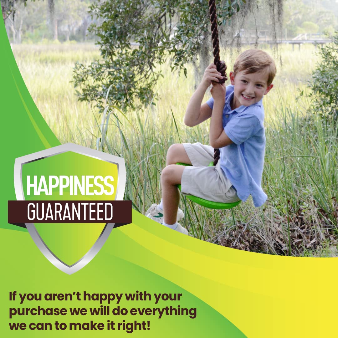 Swurfer Disco Tree Swing - Heavy Duty Outdoor Swing Set for Backyard, Kids Play Equipment, Easy to Install & Adjustable - Perfect for Family Fun, Backyard Parties & Outdoor Adventures