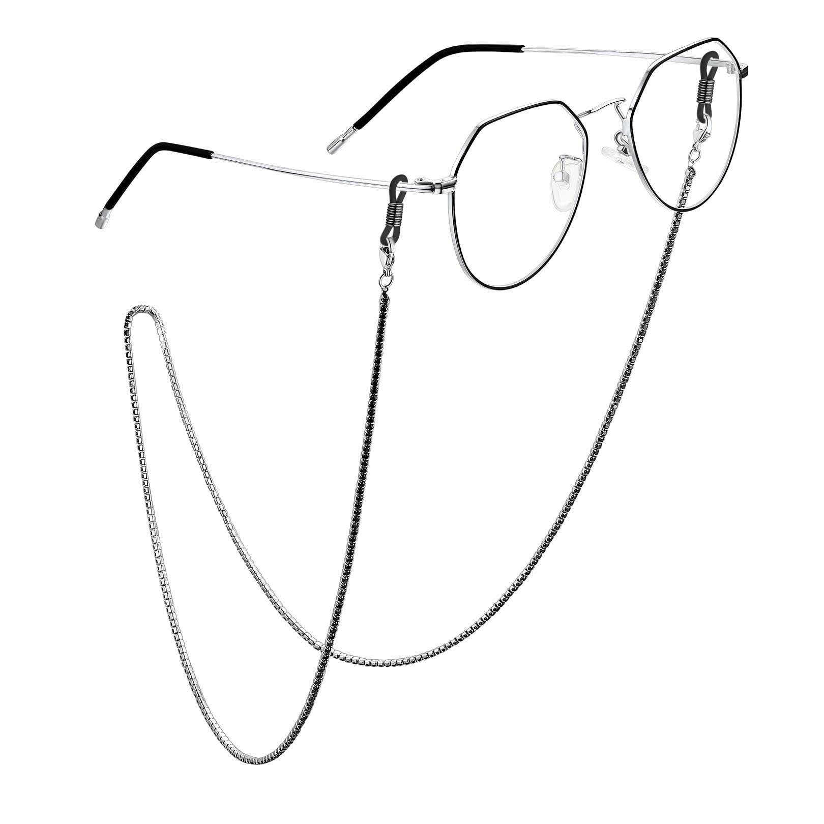 FOCALOOK Stylish Eyeglass Chains for Women - Adjustable Glasses Strap Lanyard for Reading Glasses & Sunglasses - Perfect for Mask Holder, Eyewear Accessories & Everyday Use