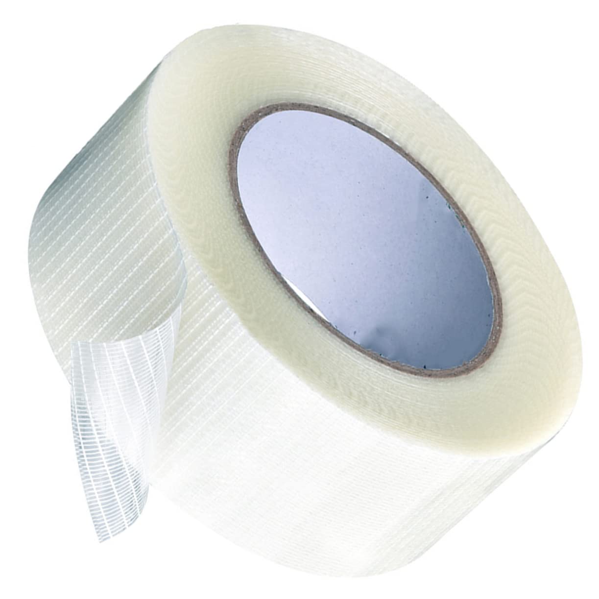 JECOMPRIS 3-Pack Non-Conductive Fiberglass Mesh Tape - Strong Packaging Tape for Electrical Work, Drywall Repair & Cast Support (White Grid Design)