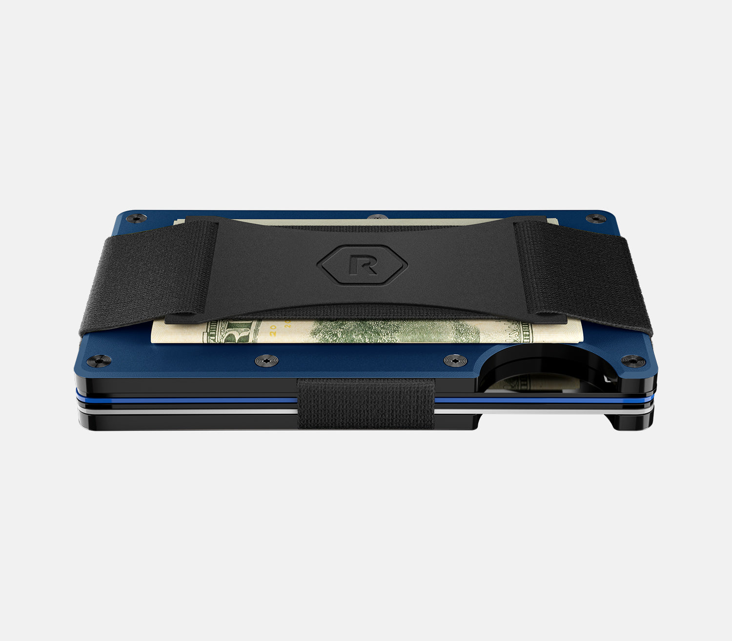 Ridge Wallet for Men - Slim RFID Blocking Titanium Metal Money Clip - Tennessee Titans NFL Team Design - Perfect for Everyday Carry, Travel & Gifting