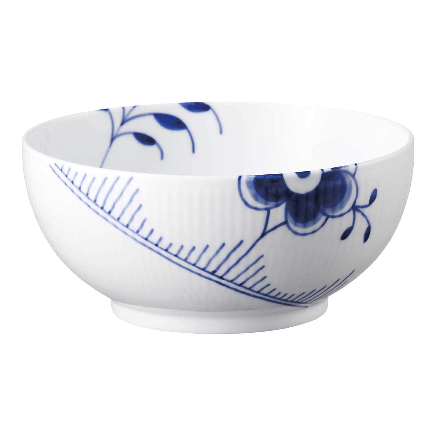 Royal Copenhagen Blue Fluted Mega Bowl - 7.1 Inch (18cm) Porcelain Serving Bowl for Wedding Gifts, Dinner Parties & Home Decor | Elegant Scandinavian Design