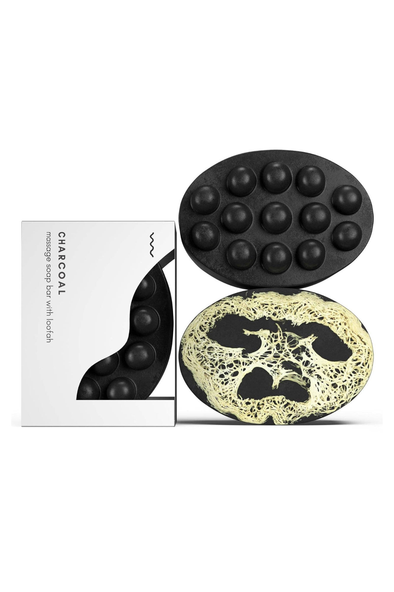 Charcoal Massage Bar Soap - Deep Cleansing & Exfoliating for Spa-Like Skin Care at Home | Perfect for Relaxation & Self-Care Routines