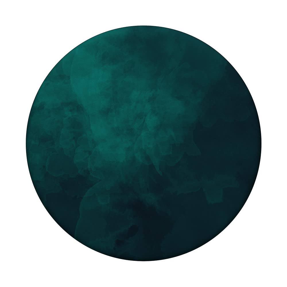 Emerald Green Abstract Watercolor Design PopSockets Adhesive PopGrip - Perfect for Phones, Tablets, and Laptops