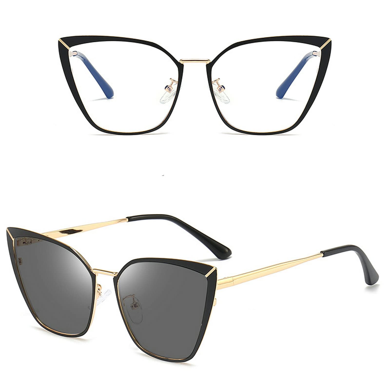 Fashionable Photochromic Cat Eye Reading Glasses for Women - Transition to Sunglasses - Perfect for Reading, Driving & Outdoor Activities