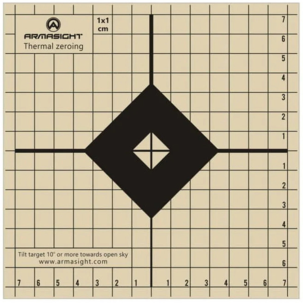 Armasight Thermal Zeroing Target - Pack of 10 for Precision Rifle Shooting & Hunting Practice | Night Vision Training Accessories