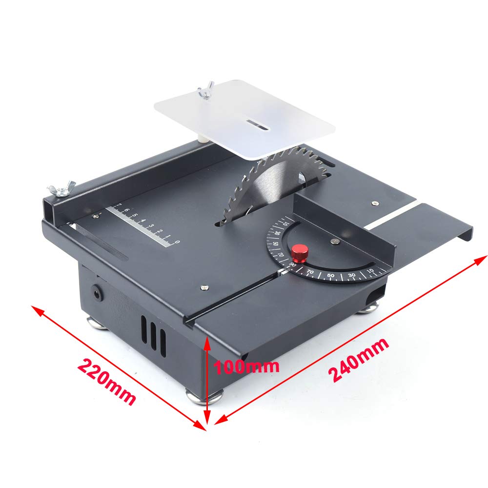 24V Mini Sliding Table Saw 100W - Portable Wood Cutting for DIY & Models