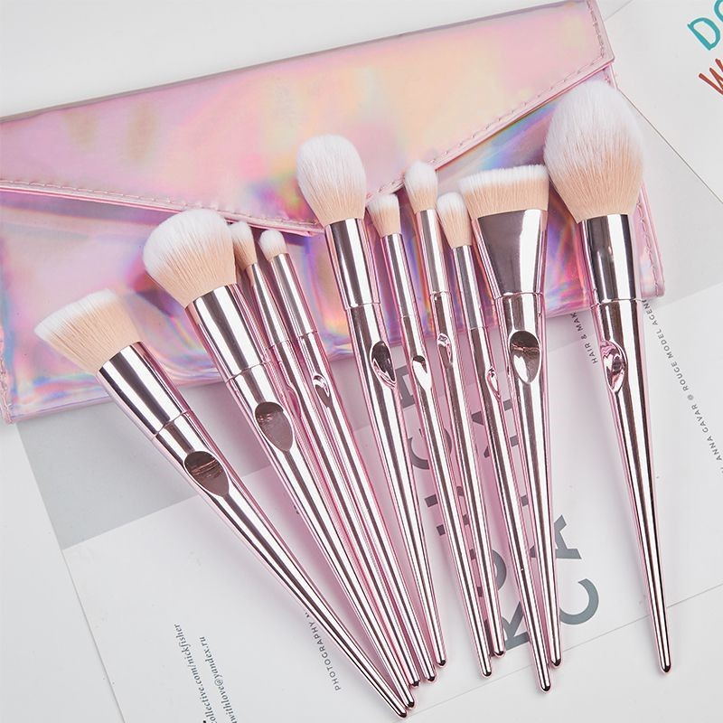 Professional Makeup Brush Set of 3 - Soft Synthetic Bristles for Flawless Foundation, Blending & Contouring - Perfect for Everyday Makeup & Professional Use